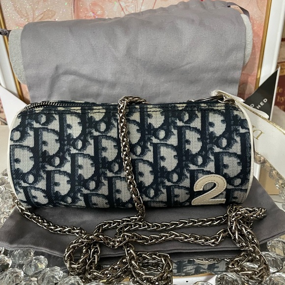 Dior Handbags - Dior TROTTER 2 bag  authentic with free chain and Dior ribbon bag charm